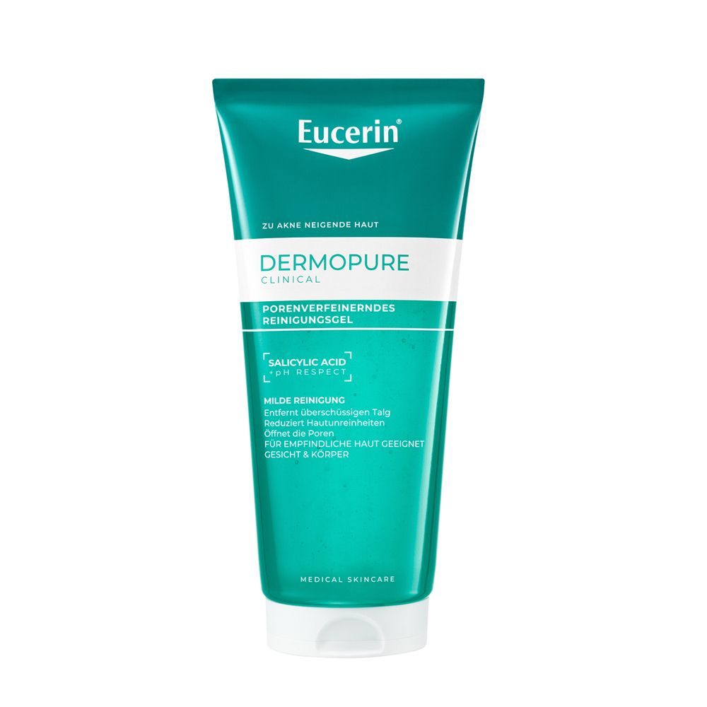 Eucerin - DERMOPURE CLINICAL Porenverfeinerndes Reinigungsgel, 200 ml