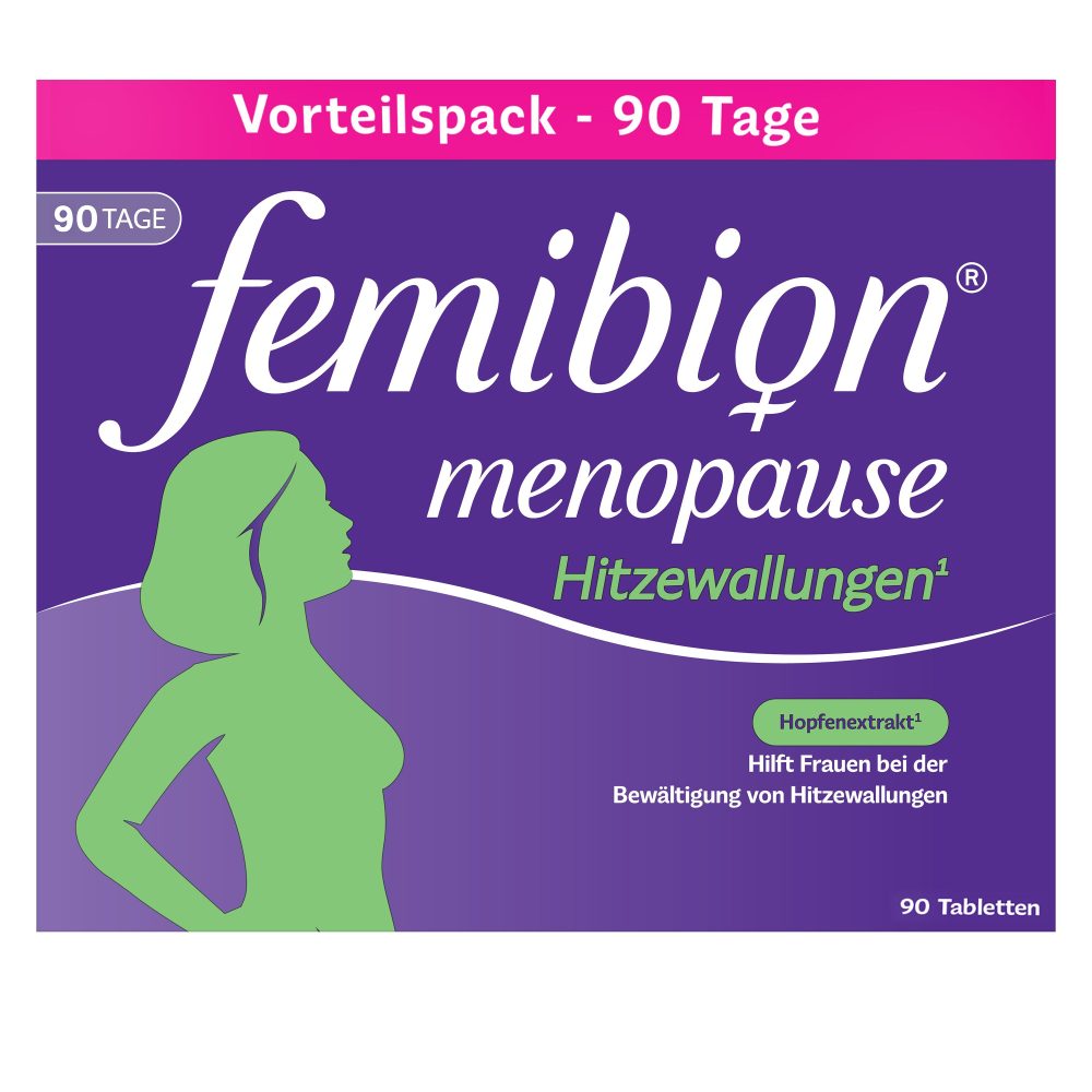 Femibion® Menopause Hitzewallungen, hormonfreie Formulierung, Wechseljahre