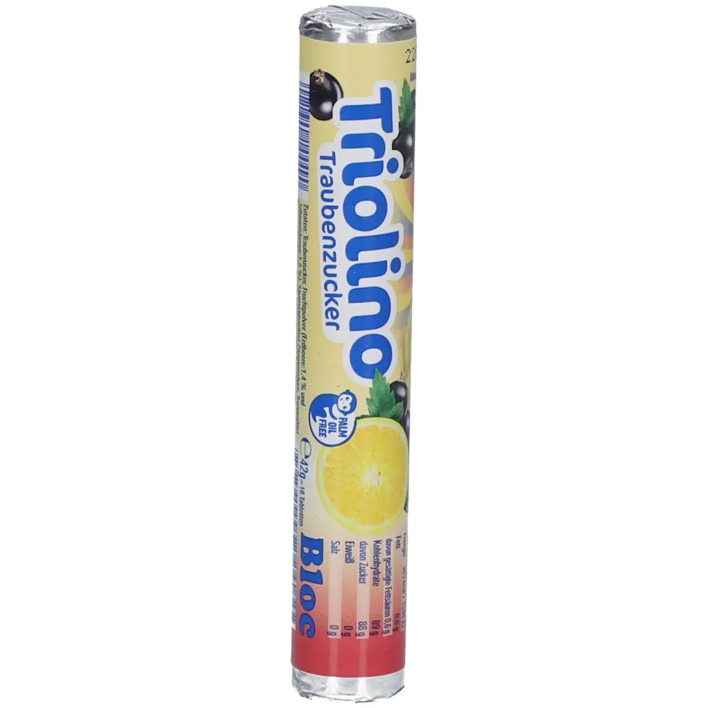 Bloc® Triolino Traubenzucker Erdbeere, Zitrone, Johannisbeere