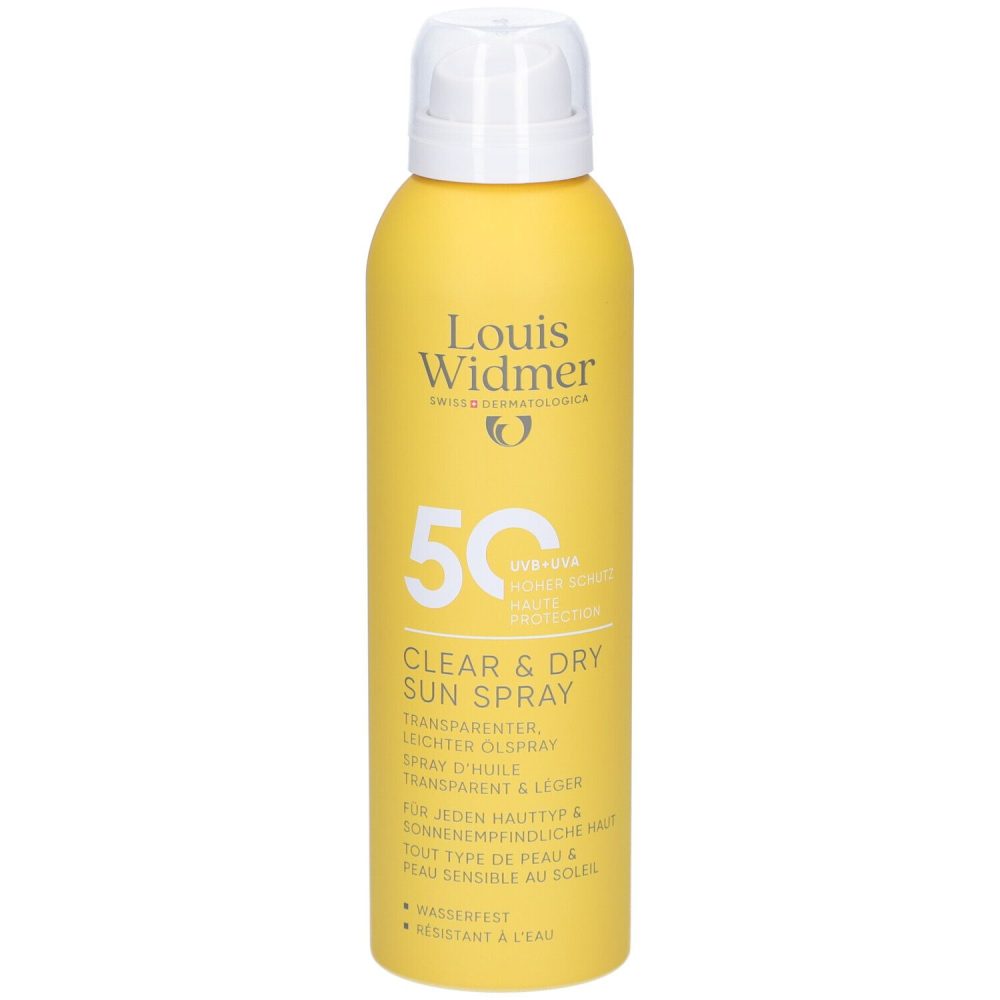 Louis Widmer - Clear & Dry Sun Spray 50, 200 ml