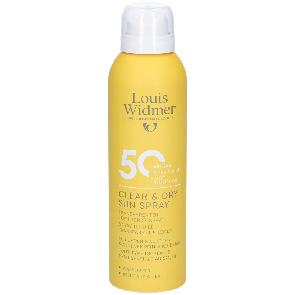 Louis Widmer - Clear & Dry Sun Spray 50, 200 ml