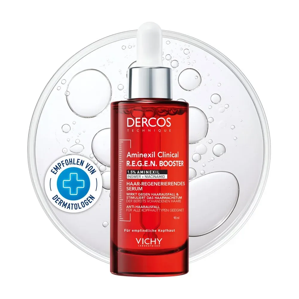 VICHY - DERCOS Aminexil Clinical R.E.G.E.N. Booster Serum mit 1,5 % Aminexil bei Haarverlust, 90 ml