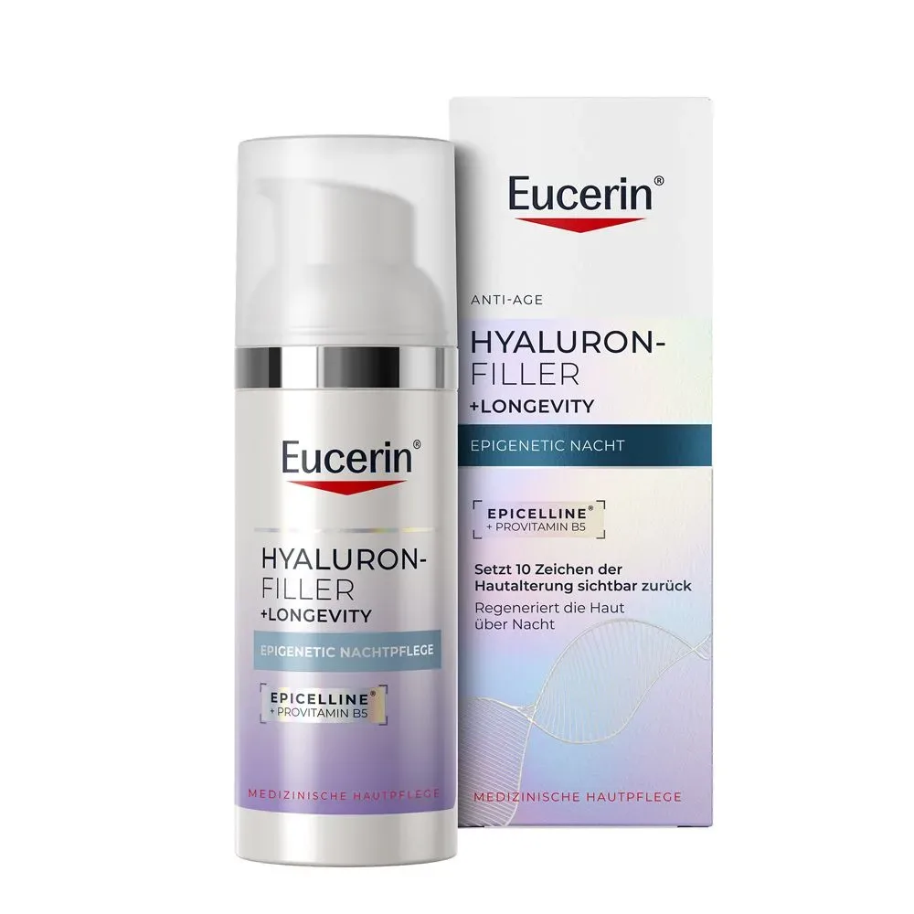 Eucerin Hyaluron-Filler + Longevity Epigenetic Nacht Disp 50 ml