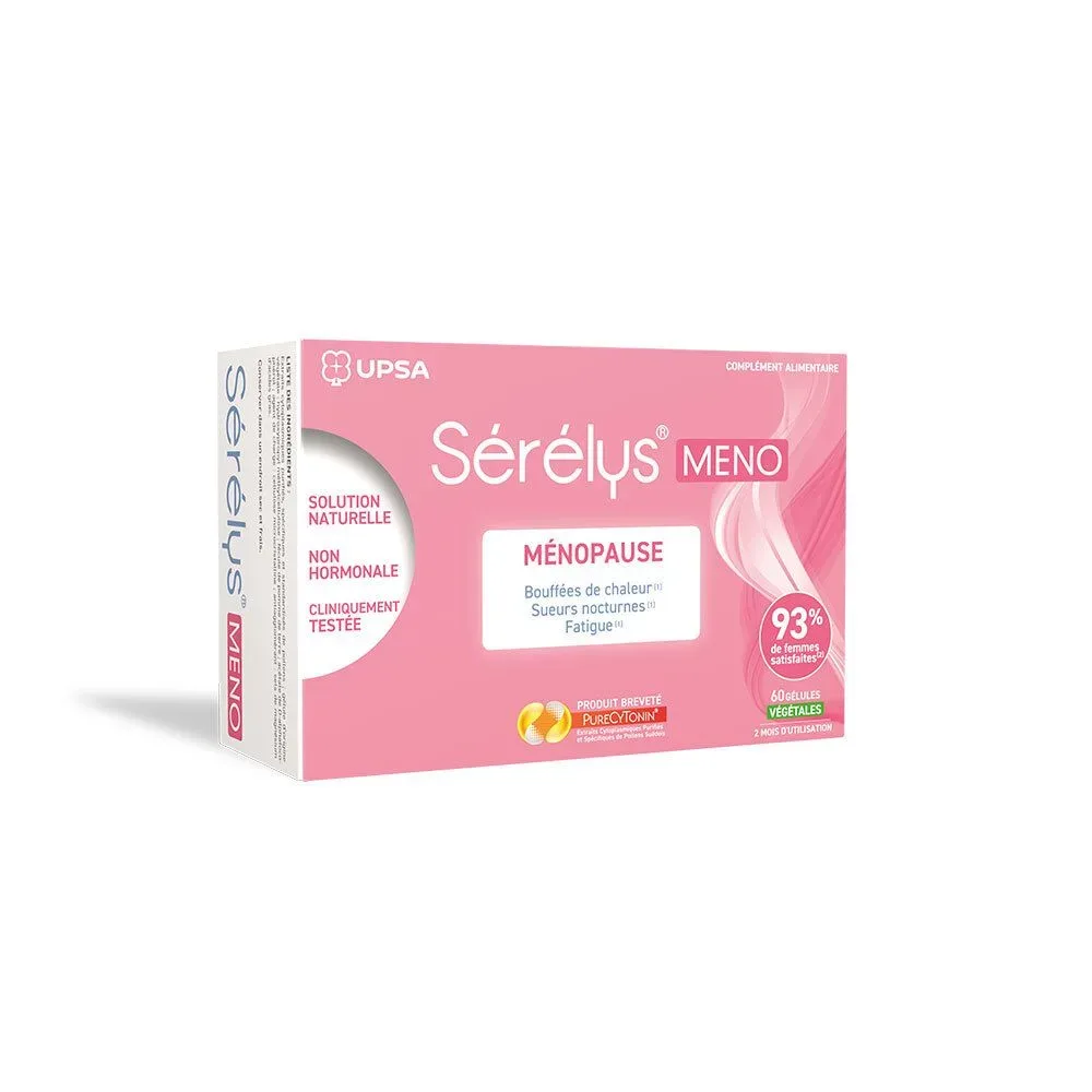 Sérélys Meno, Kapsel, Nahrungsergänzungsmittel auf der Basis von Pollen und Vitamin E, Bt 60