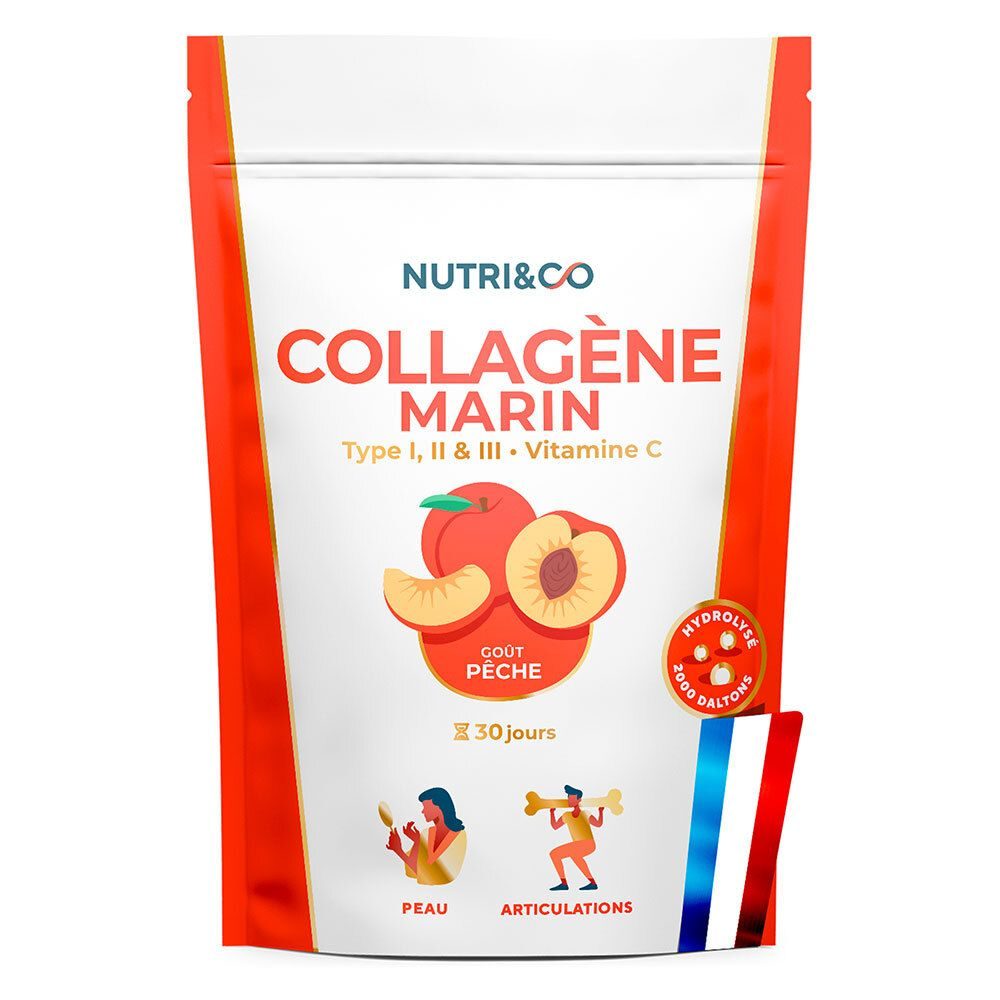 Nutri&Co Marines Kollagen Aroma Pfirsich
