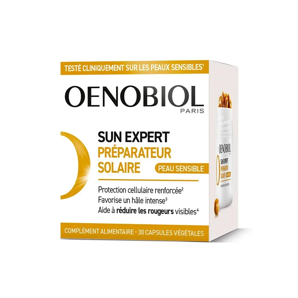 Oenobiol SUN Expert Solar Preparateur Sensible Haut, Nahrungsergänzungsmittel - 30 Kapseln