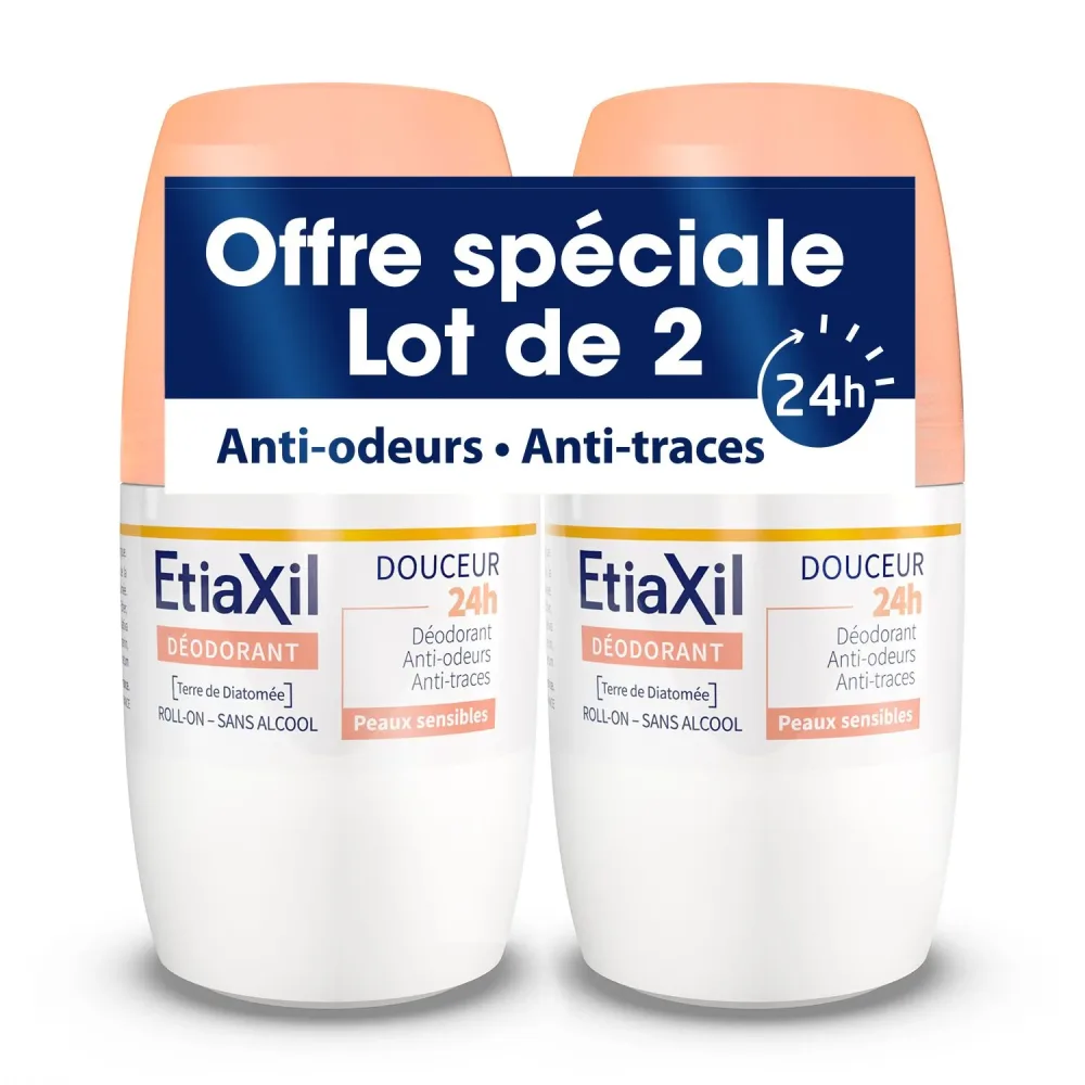 Etiaxil - Deodorant - Geringe Transpiration - Achseln - 24h - Roll On - Made in France