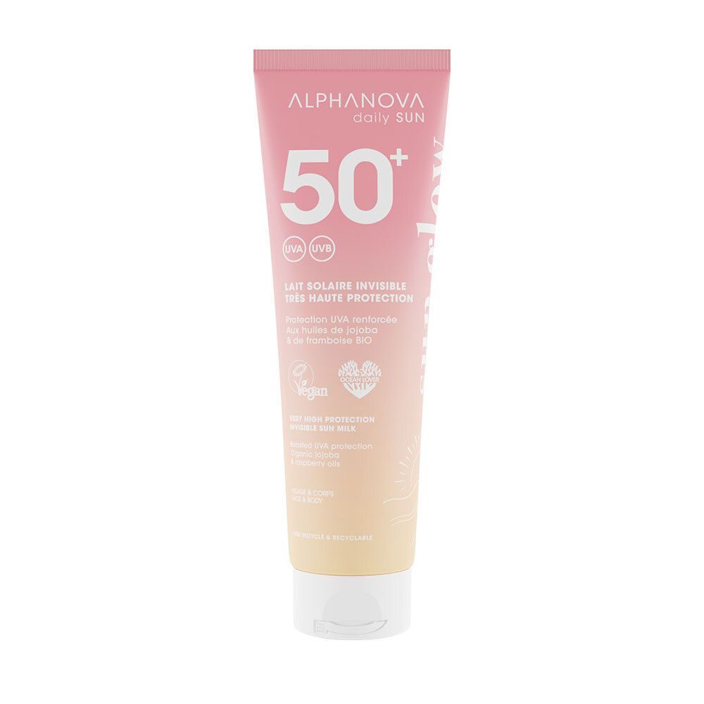 Alphanova Lait Solaire Invisible Très Haute Protection SPF 50+