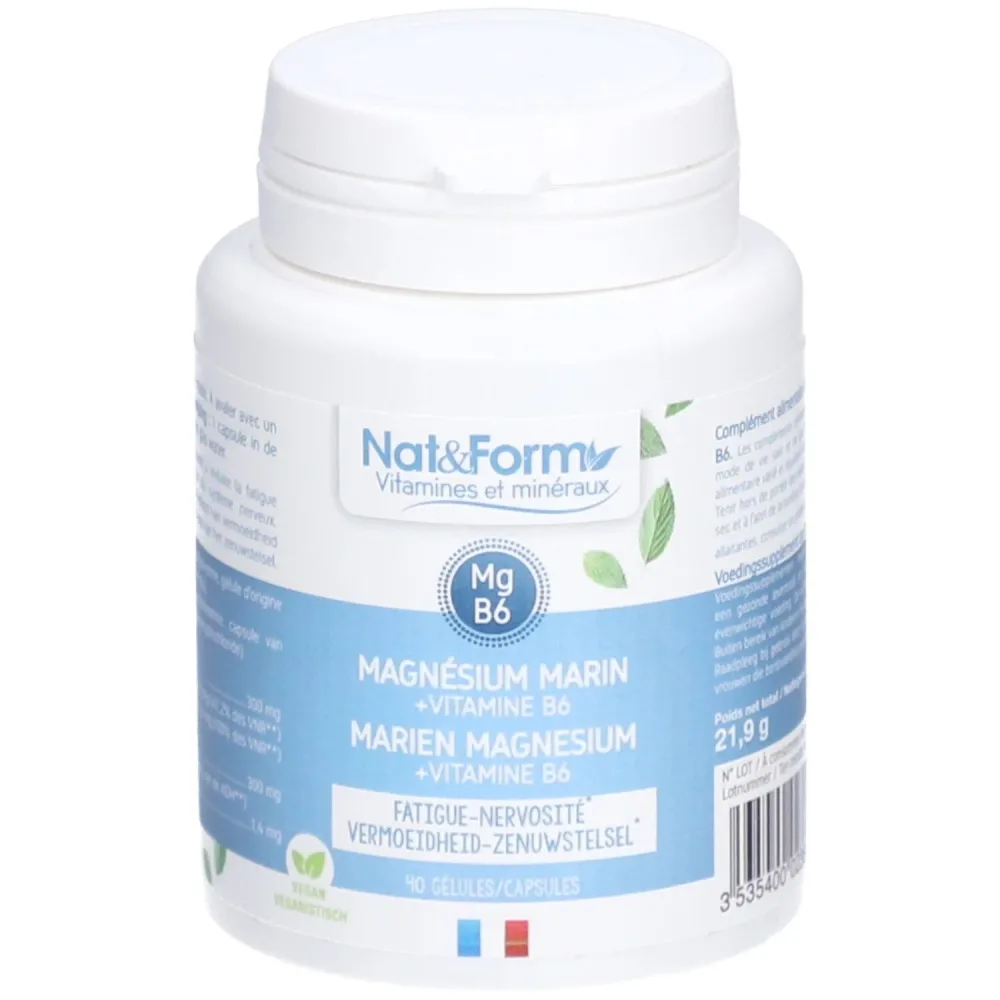 Nat&Form Marines Magnesium + Vitamin B6