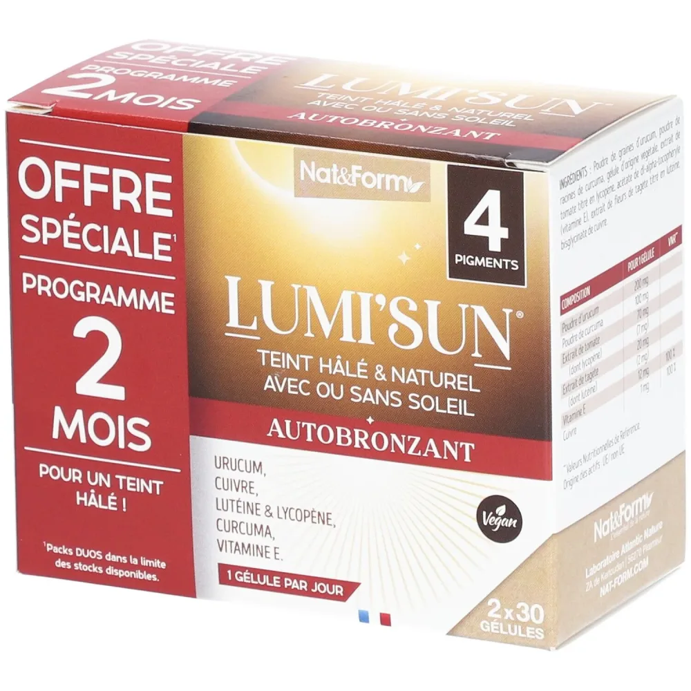 Nat&Form Lumi'Sun® Selbstbräuner in Kapseln