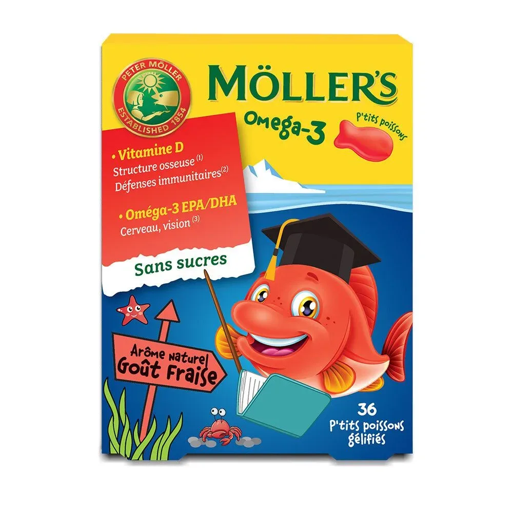 Möller?s Omega-3 Gelee Fisch Erdbeere