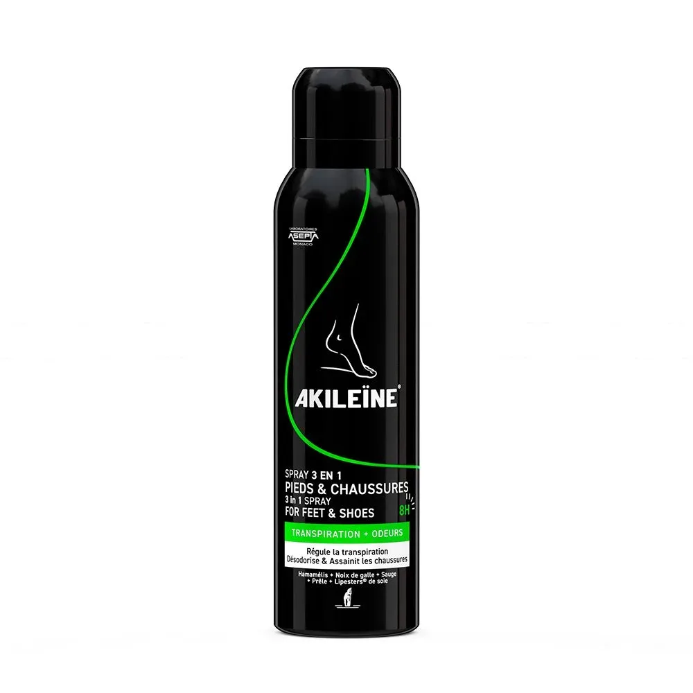 AKILEÏNE Grün Fuss- & Schuhspray 3in1 (150ml)