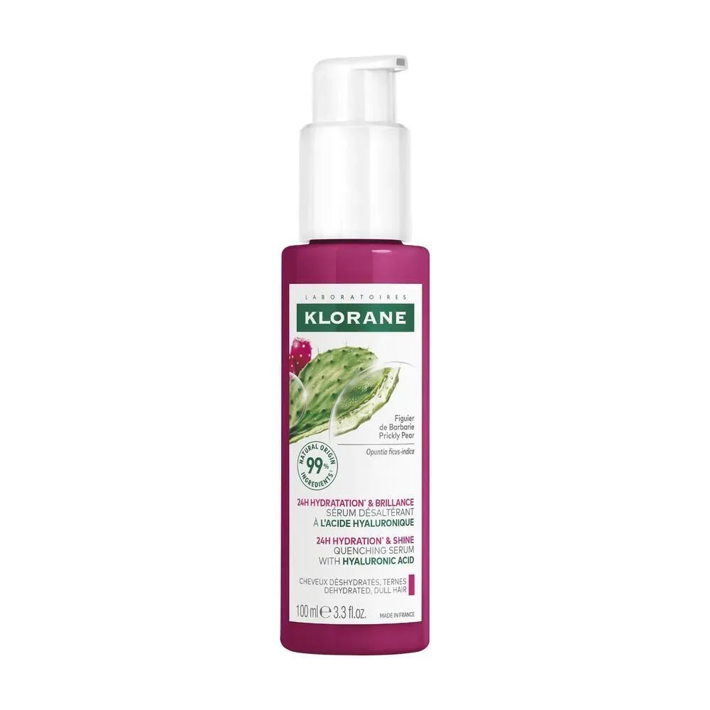 KLORANE - Feuchtigkeits- &  glanzspendendes Serum, Feigenkaktus & Hyaluronsäure, 100  ml