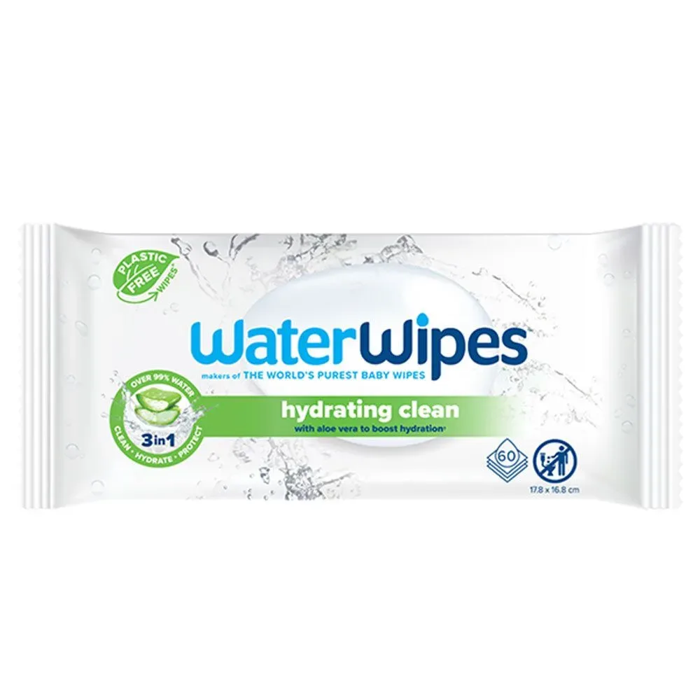 Waterwipes Feuchtigkeitsspendende Tücher mit Aloe Vera