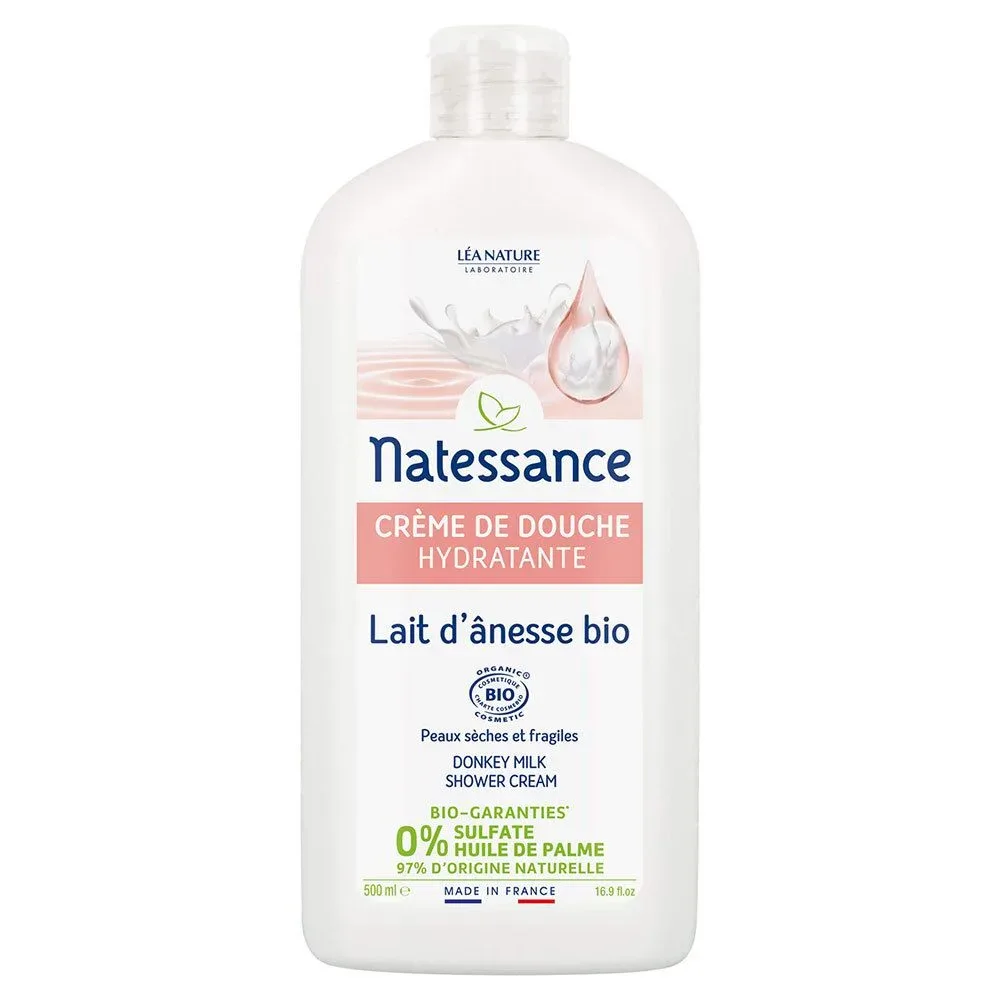 Natessance Feuchtigkeitsspendende Duschcreme Eselinnenmilch