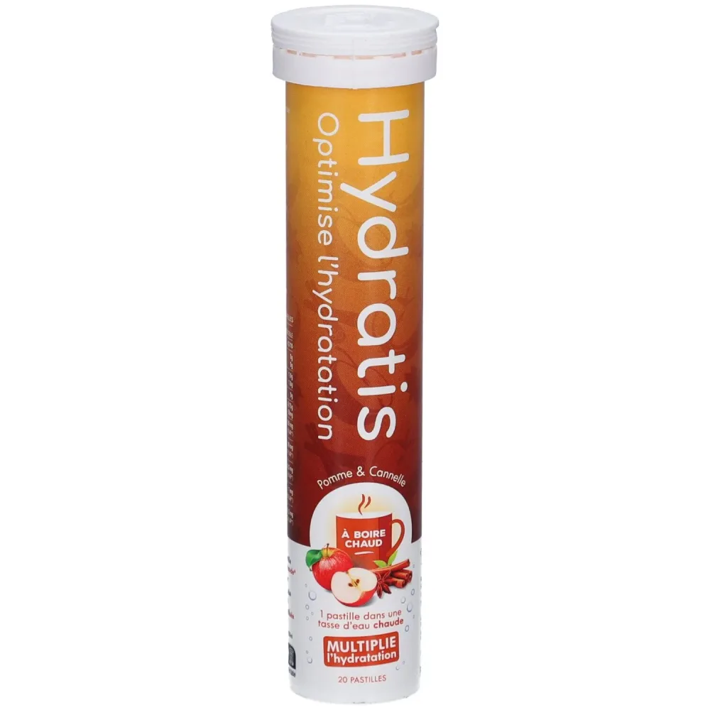 Hydratis - Hydration Electrolyte Pastilles - Apfel-Zimt [Heiße Serie] - Verbessert die Hydration und fördert die Energie - Isotonische Formel - Sport, Erholung, Wohlbefinden - 1 Tube (20 Pastillen)