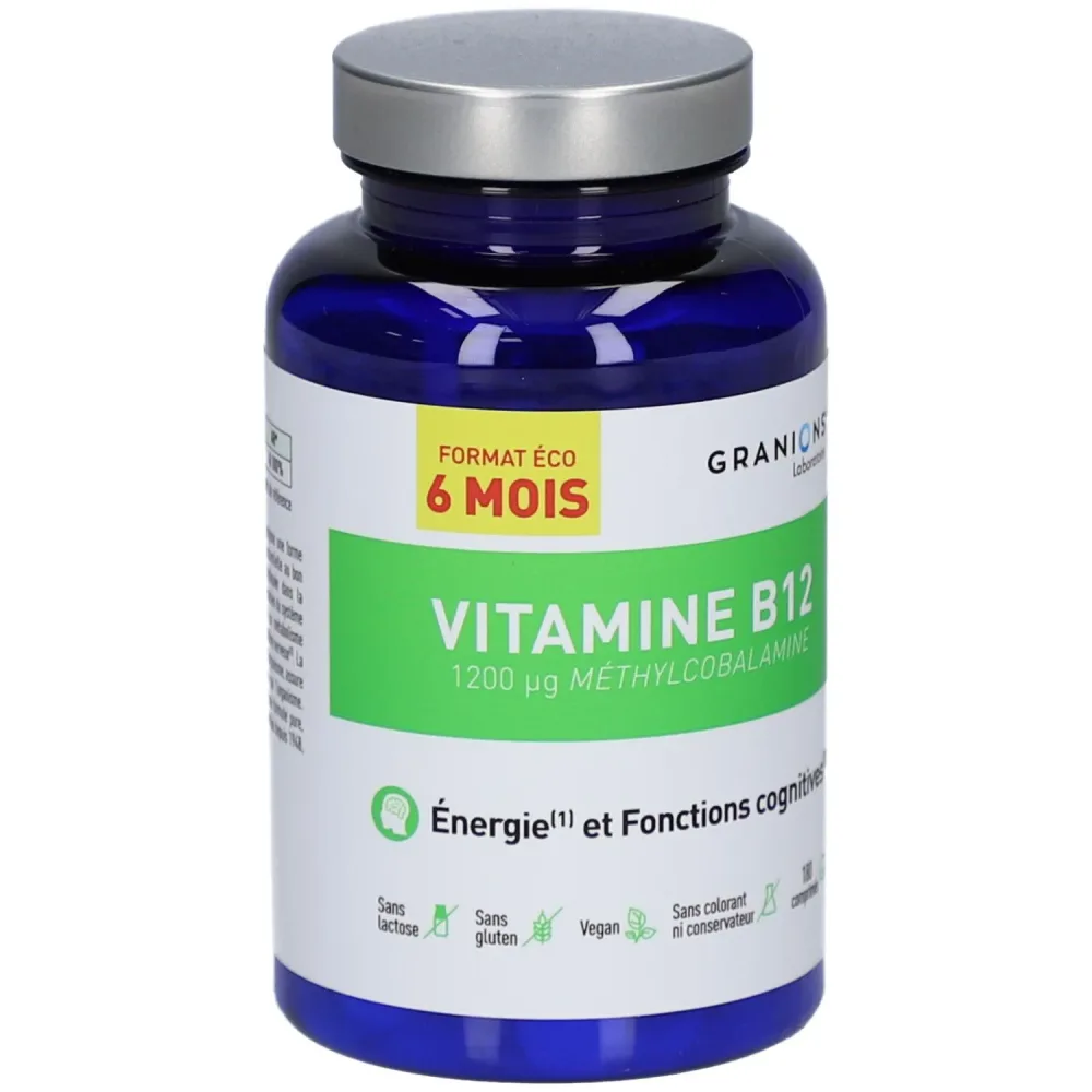 Granions Vitamine B12 ? mit 1200 µg Methylcobalamin (6-Monatskur)