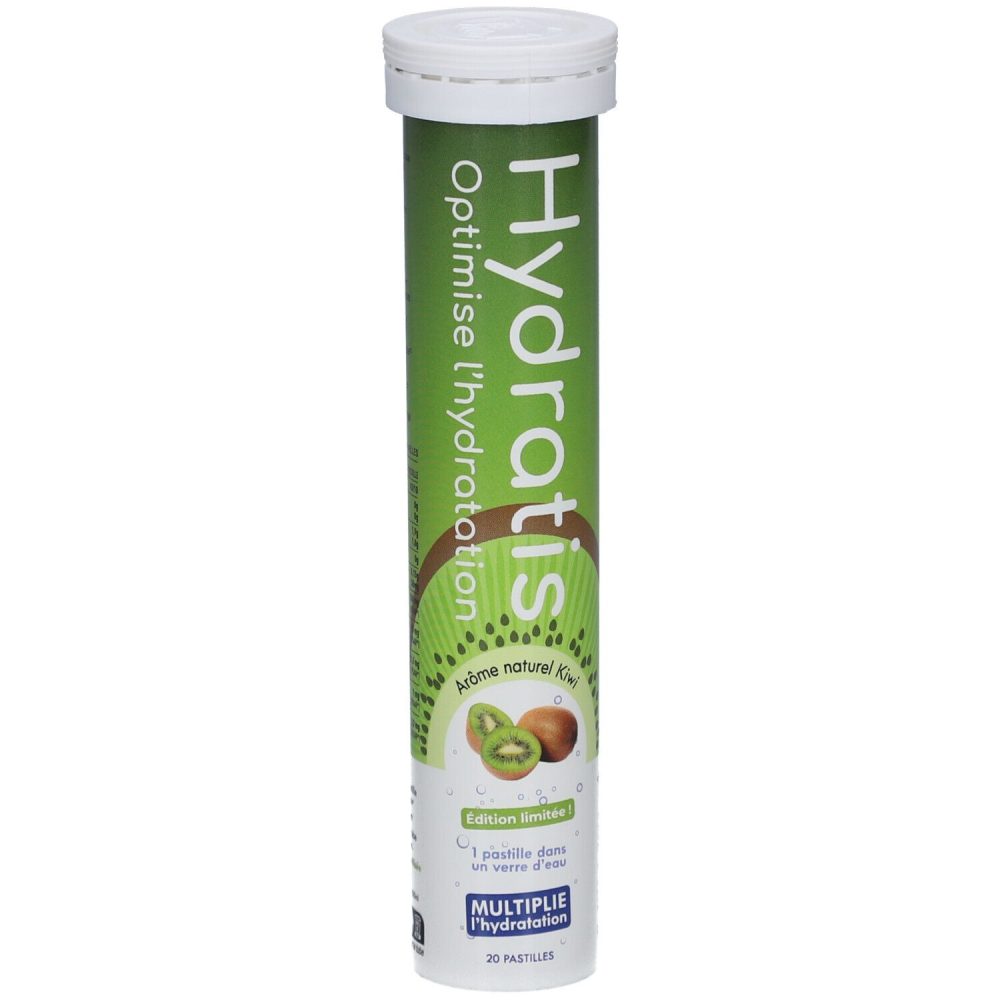 Hydratis - Hydration Electrolyte Pastilles - Kiwi - Verbessert die Hydration und fördert die Energie - Isotonische Formel - Sport, Erholung, Wohlbefinden - 1 Tube (20 Pastillen)