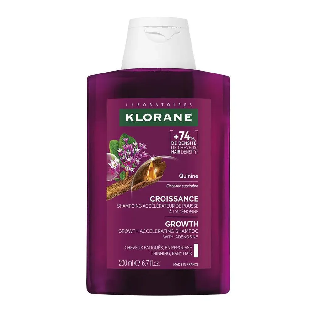 KLORANE - Haarwuchs-Shampoo mit Adenosin, 200 ml