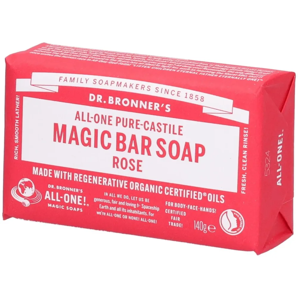 Dr. Bronner's BIO Festseife Rose 140g