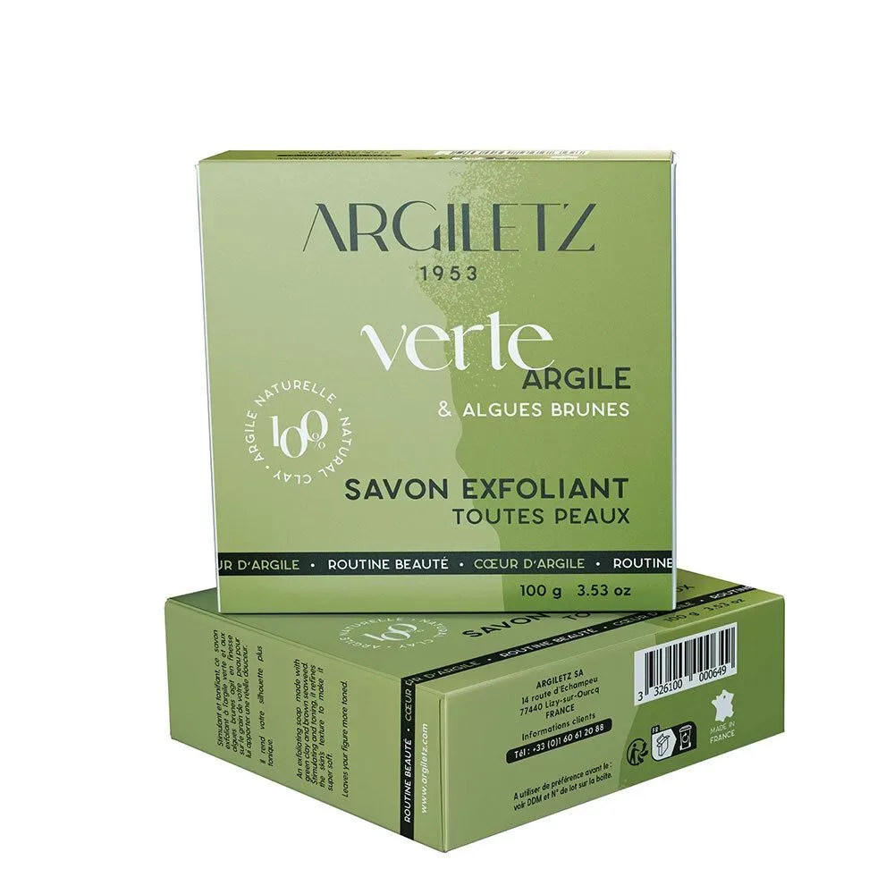 Argiletz Grüner Ton Körperpeeling-Seife (100g)