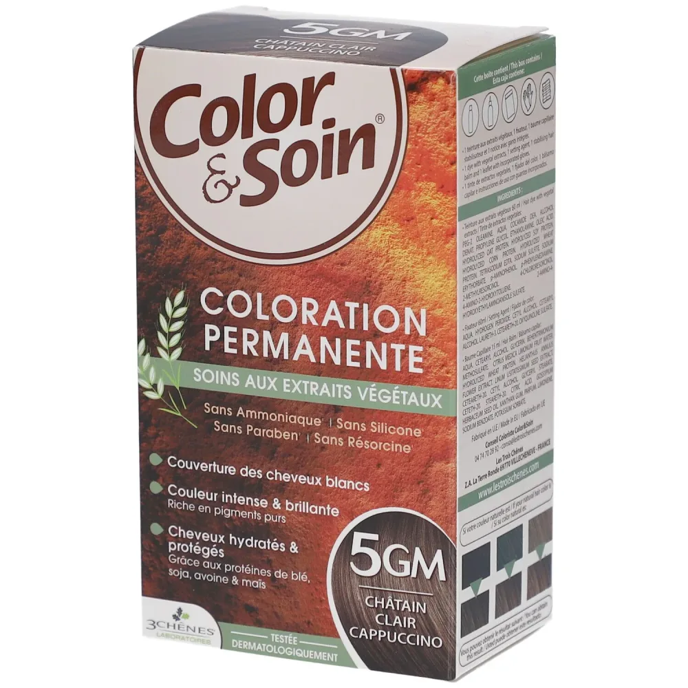 Les 3 Chênes Color & Soin 5GM heller Kastanien-Cappuccino