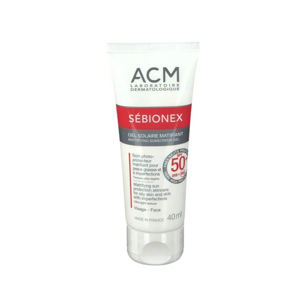 ACM Sébionex Mattierendes Sonnengel SPF 50+ Gesicht
