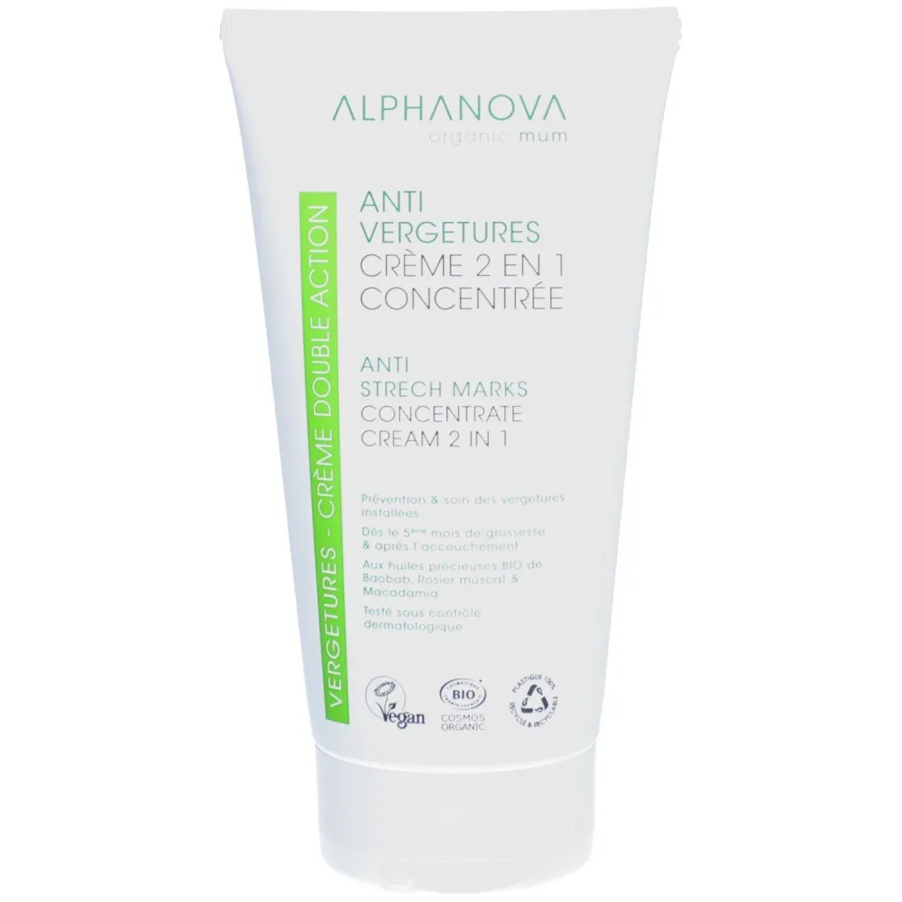 Alphanova Anti-Schwerzen Creme 2 IN 1 Konzentrate BIO-zertifizierte Creme | Alphanova Organic MUM