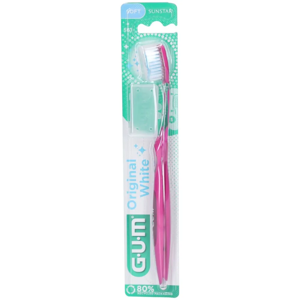Gum® Original White Weiche Kompaktzahnbürste