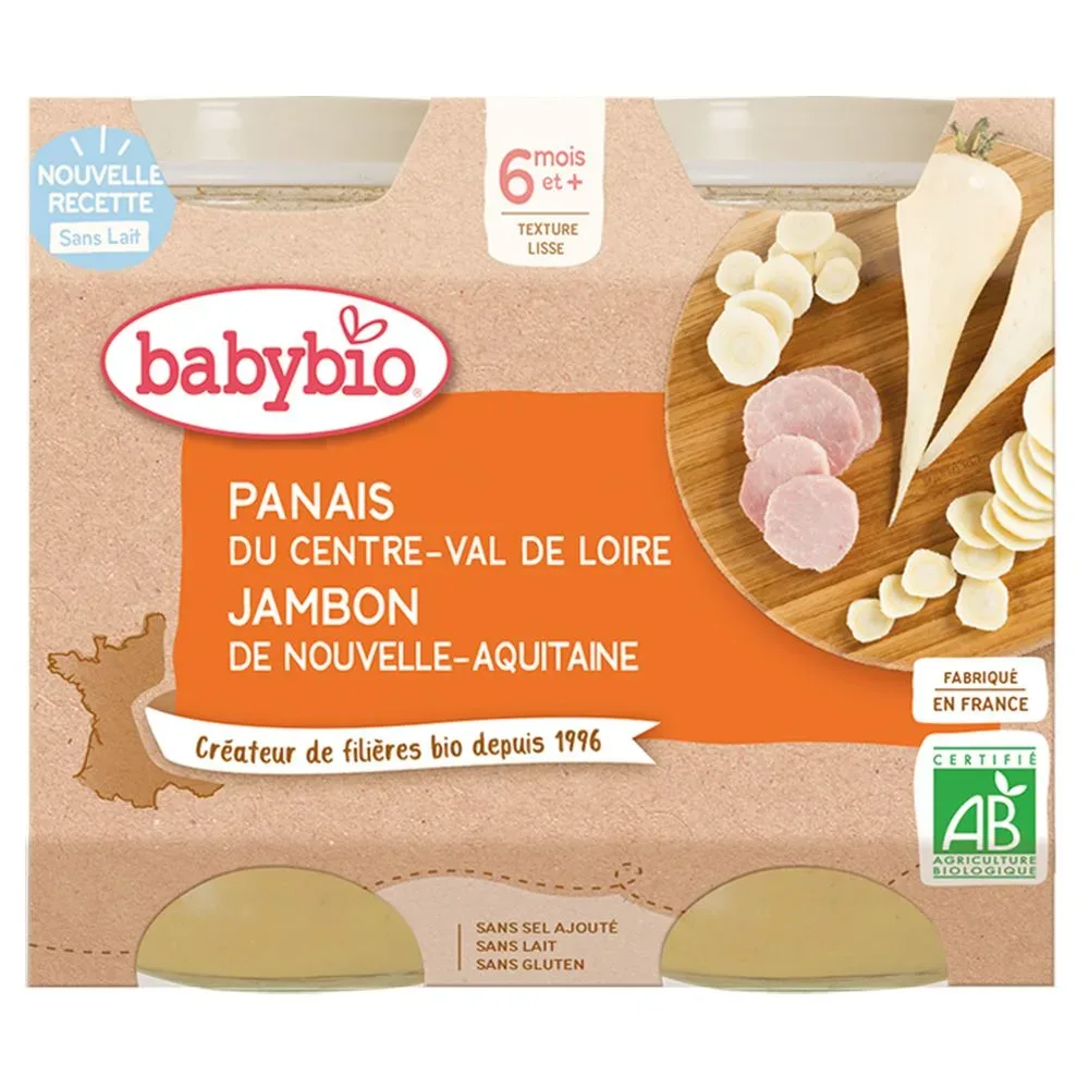 Babybio Panais DU Centre-Val DE Loire Jambon DE Nouvelle-Aquitaine ab 6 Monaten