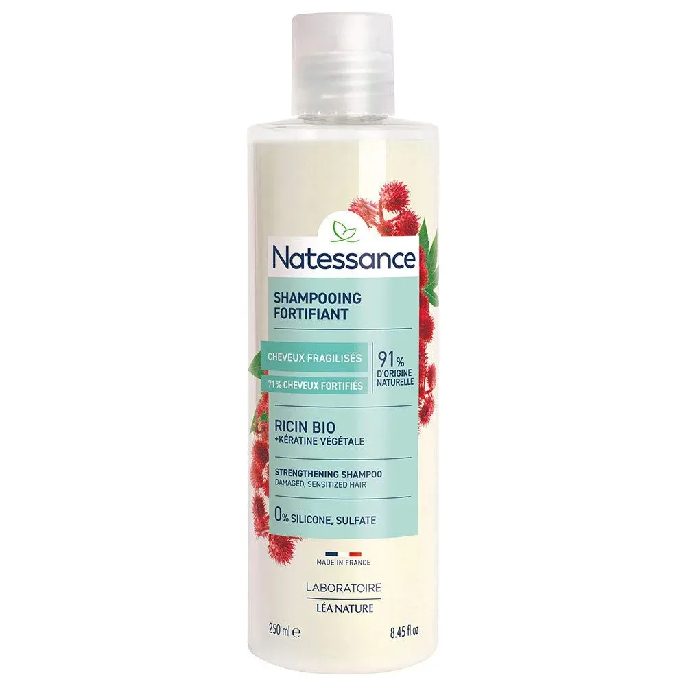 Natessance Stärkendes Repair Shampoo Rizinus & Pflanzliches Keratin