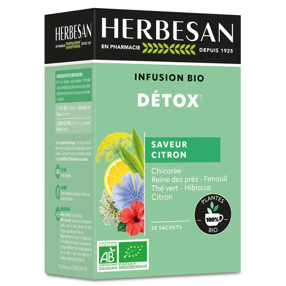 Herbesan Bio Detox - Chicorée, Wiesenkönigin, Fenchel, Grüntee
