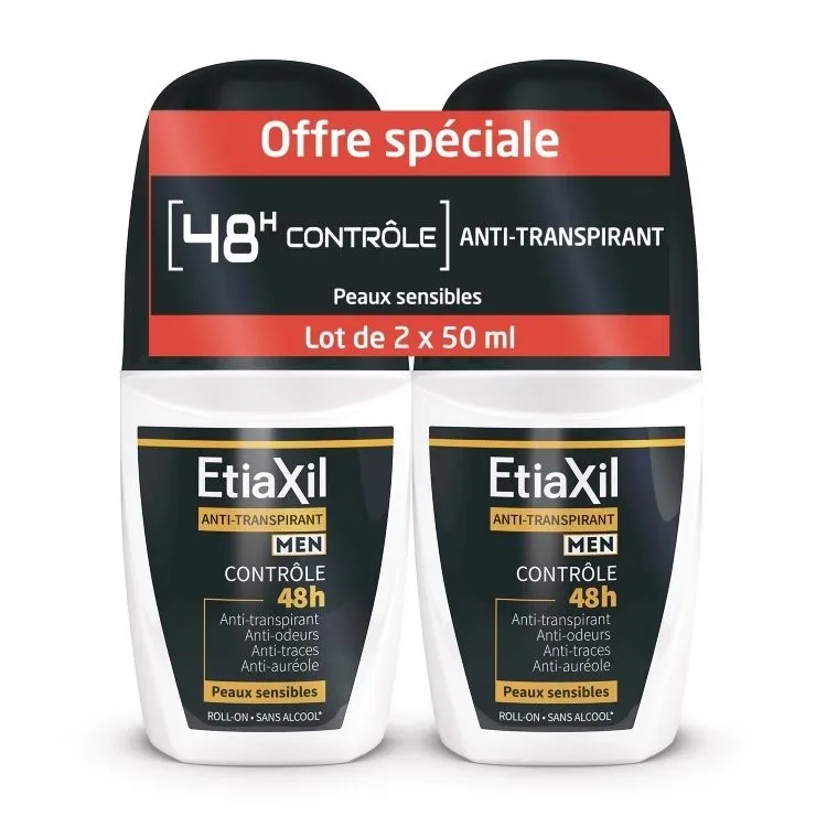 EtiaXil Deodorant Men Antitranspirant Control 48h Roll-On