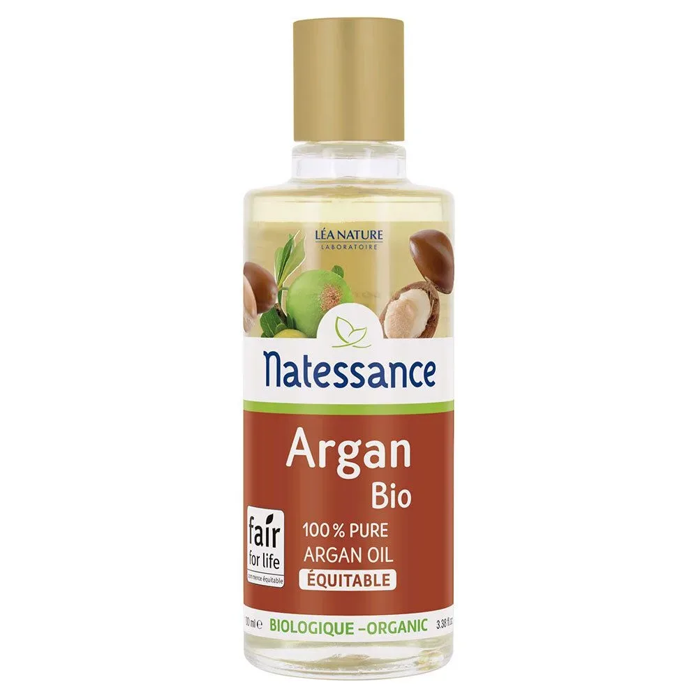 Natessance Bio Arganöl 100 % Reines Kaltgepresstes Arganöl Gesicht Körper Haar