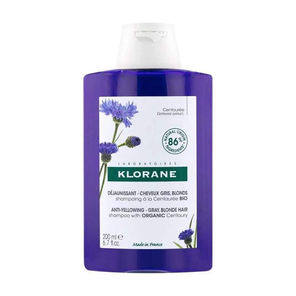 KLORANE - Anti-Gelbstich Shampoo, BIO-Kornblume, 200 ml