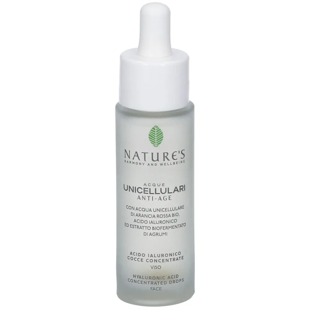 Nature's Unicellular Anti-Ageing Waters Konzentrierte Hyaluronsäure-Tropfen