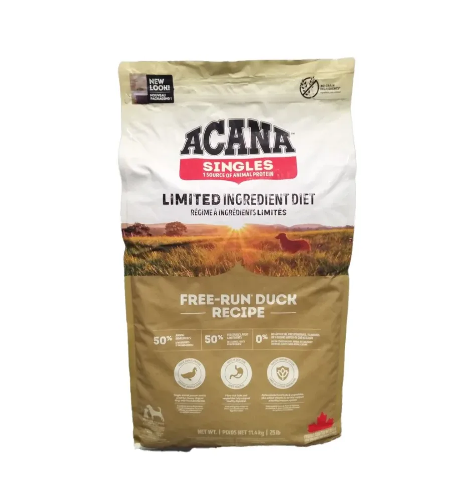 Acana - Dog Singles FREE RUN DUCK, 11.4KG