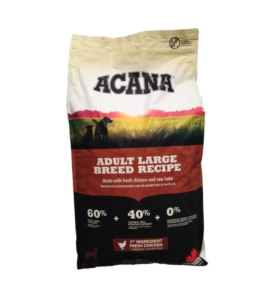 Acana Adult Large Breed Recipe ? Trockenfutter für ausgewachsene Hunde großer Rassen ? Huhn