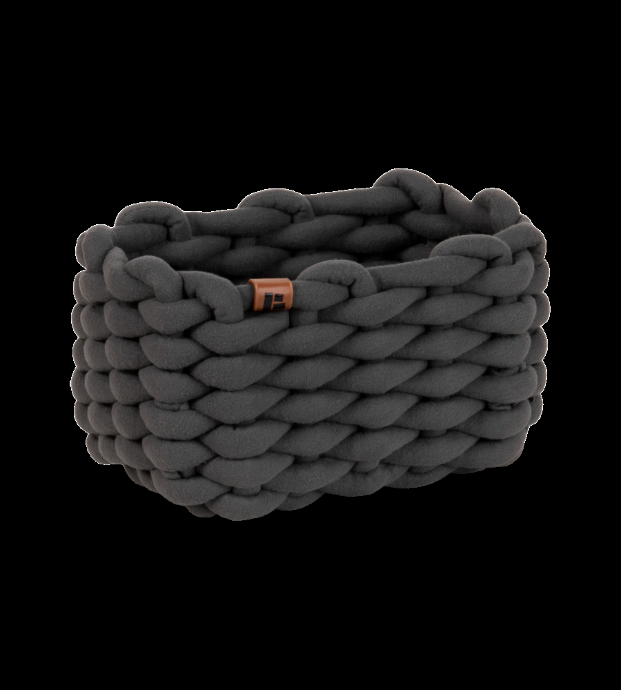BASKET Aufbewahrungskorb Grau S -  15x20x11cm