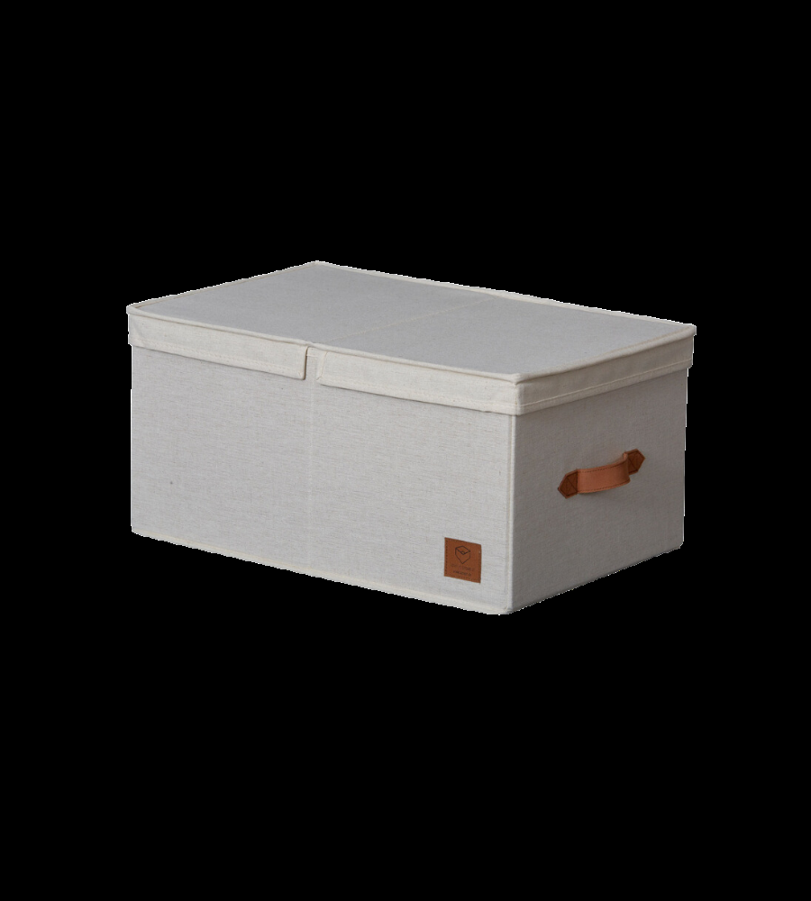 PREMIUM Aufbewahrungsbox mit Klappdeckel - Beige