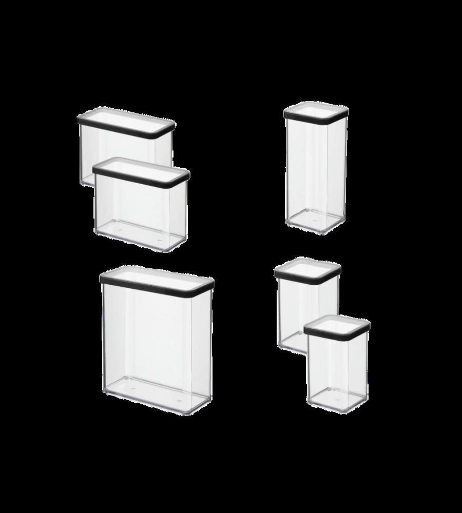 Vorratsdosen-Set LOFT Schwarz(6-teilig)