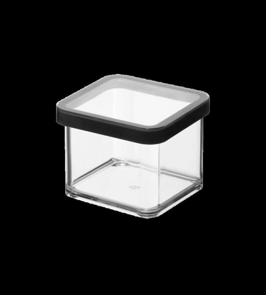 LOFT Vorratsdose Schwarz - 10x10x7.2cm (0.5L)