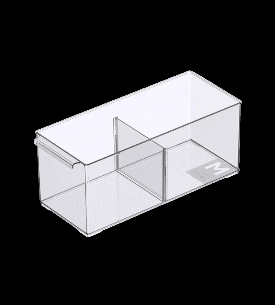 Aufbewahrungsbehälter mit Fächern extra lang - 15.2x37x15.1 cm