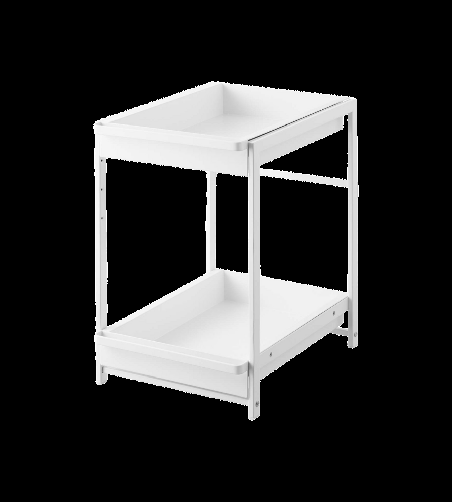 TOWER Schubladenregal 2-stöckig - Weiss