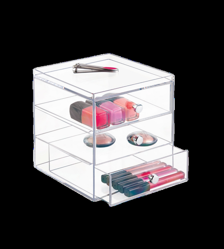 DRAWER - Schubladen-Turm KLAR 3 Fächer - Gross