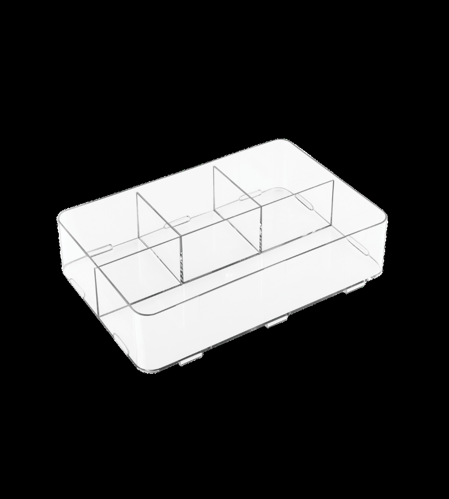 CLARITY Click-Organizer 4 Fächer - 30.5x21x7.6cm