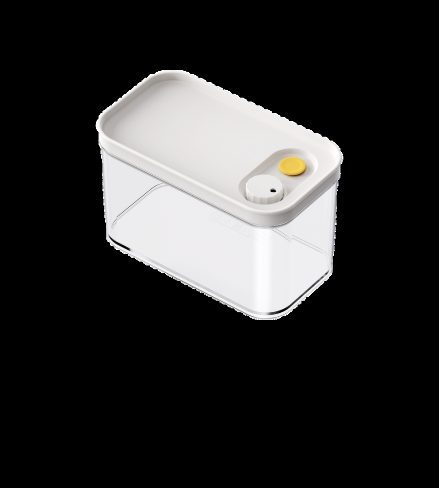 DATEMATE Vorratsdose Weiss mit Garzeit-Timer  - 19.7x11.1x23.2 cm (3300ml)