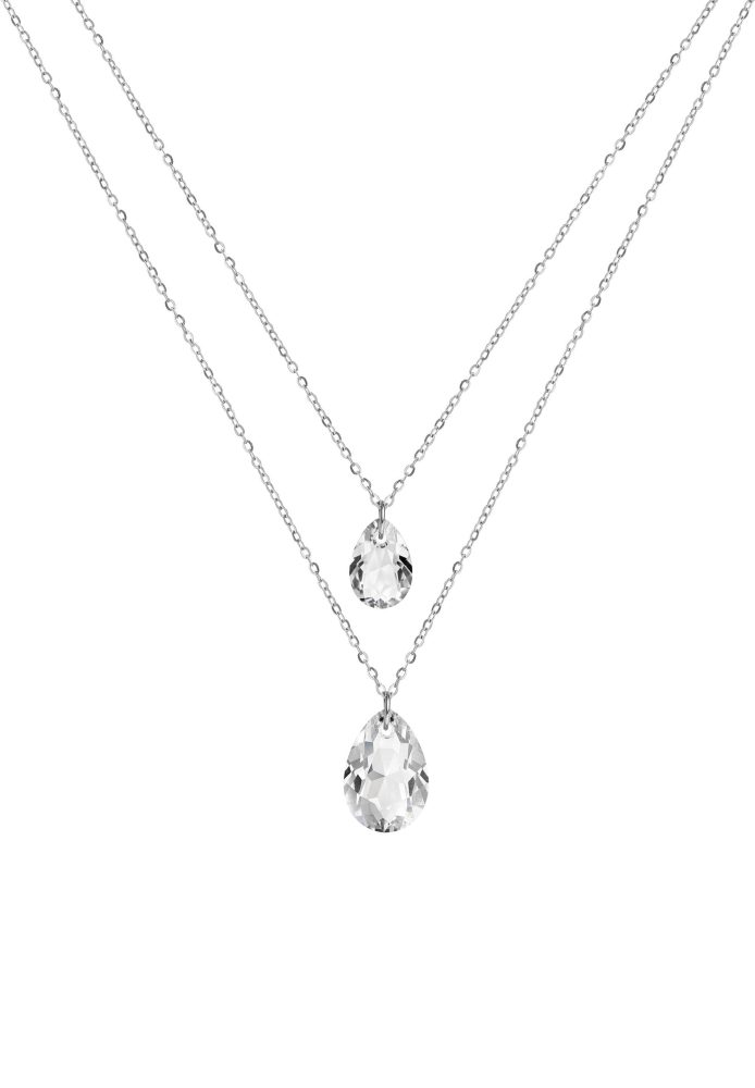 Facet Pear Halskette mit Anhänger JS.0045