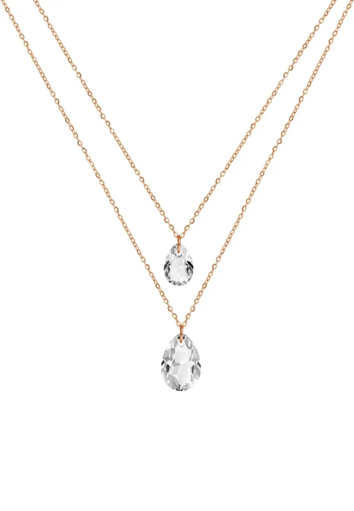 Facet Pear Halskette mit Anhänger JS.0046
