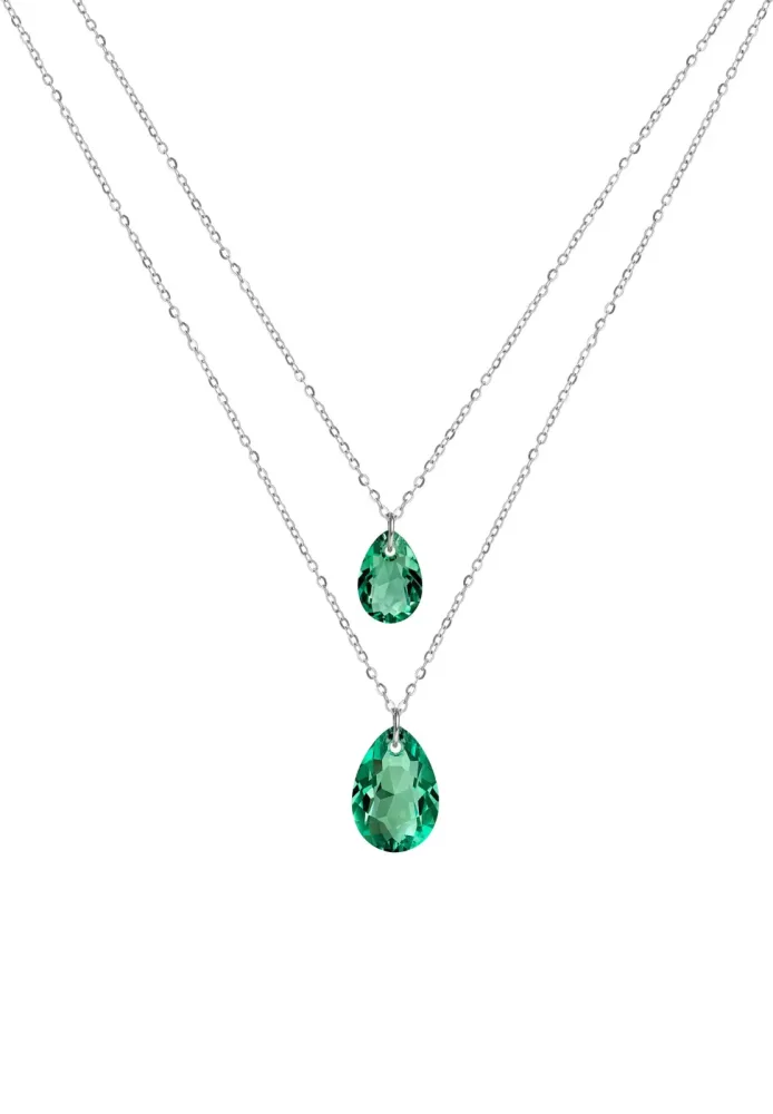 Facet Pear Halskette mit Anhänger JS.0050
